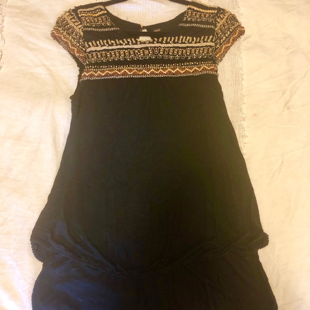 Free People beaded long top